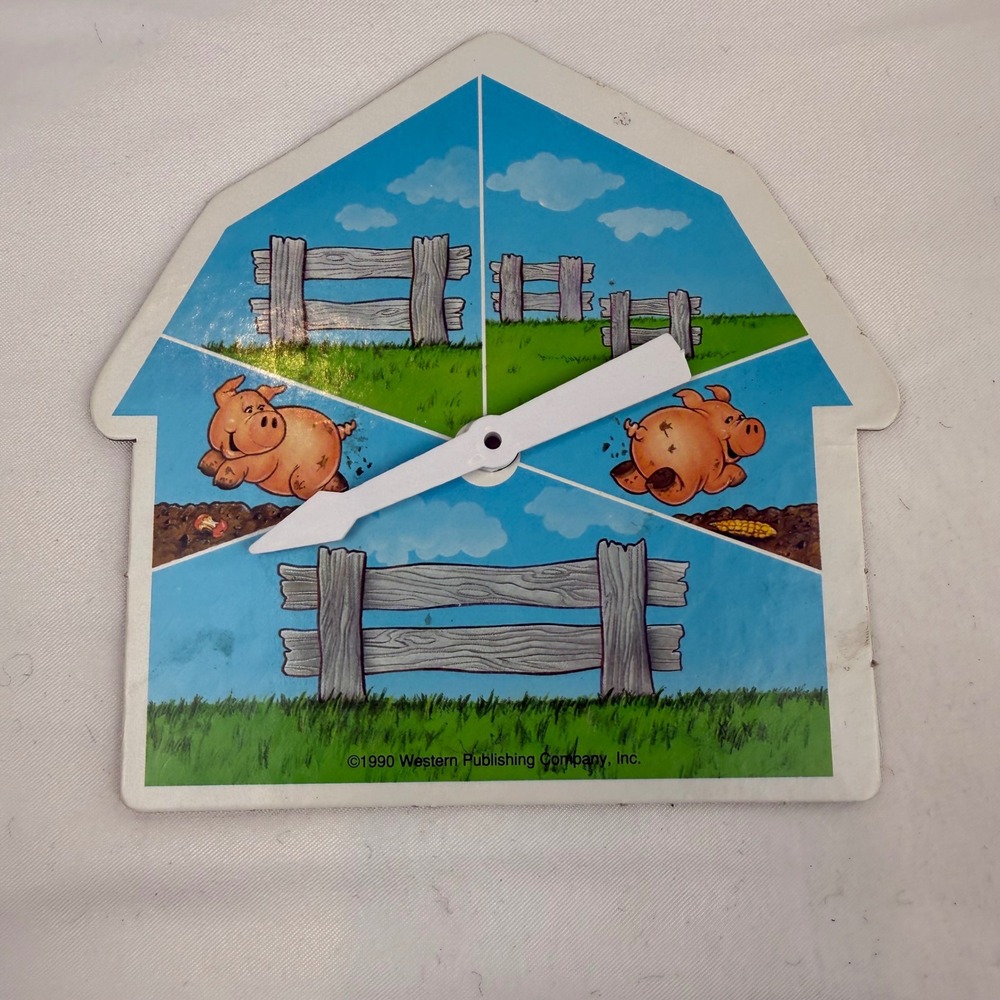 Vintage 1990 Pen the Pig Game Spinner Board Replacement